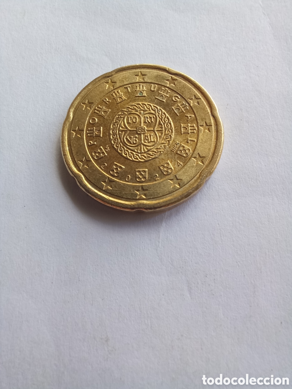 Euros: MONEDA 20 C&Eacute;NTIMOS DE EURO PORTUGAL - A&Ntilde;O 2024 (ANAGRAMA REAL)