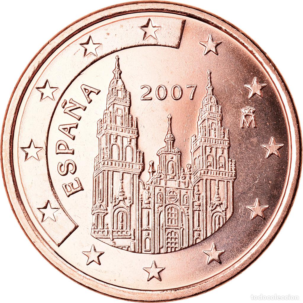 Euros: [#790922] Espa&ntilde;a, 5 Euro Cent, 2007, SC, Cobre chapado en acero, KM:1042