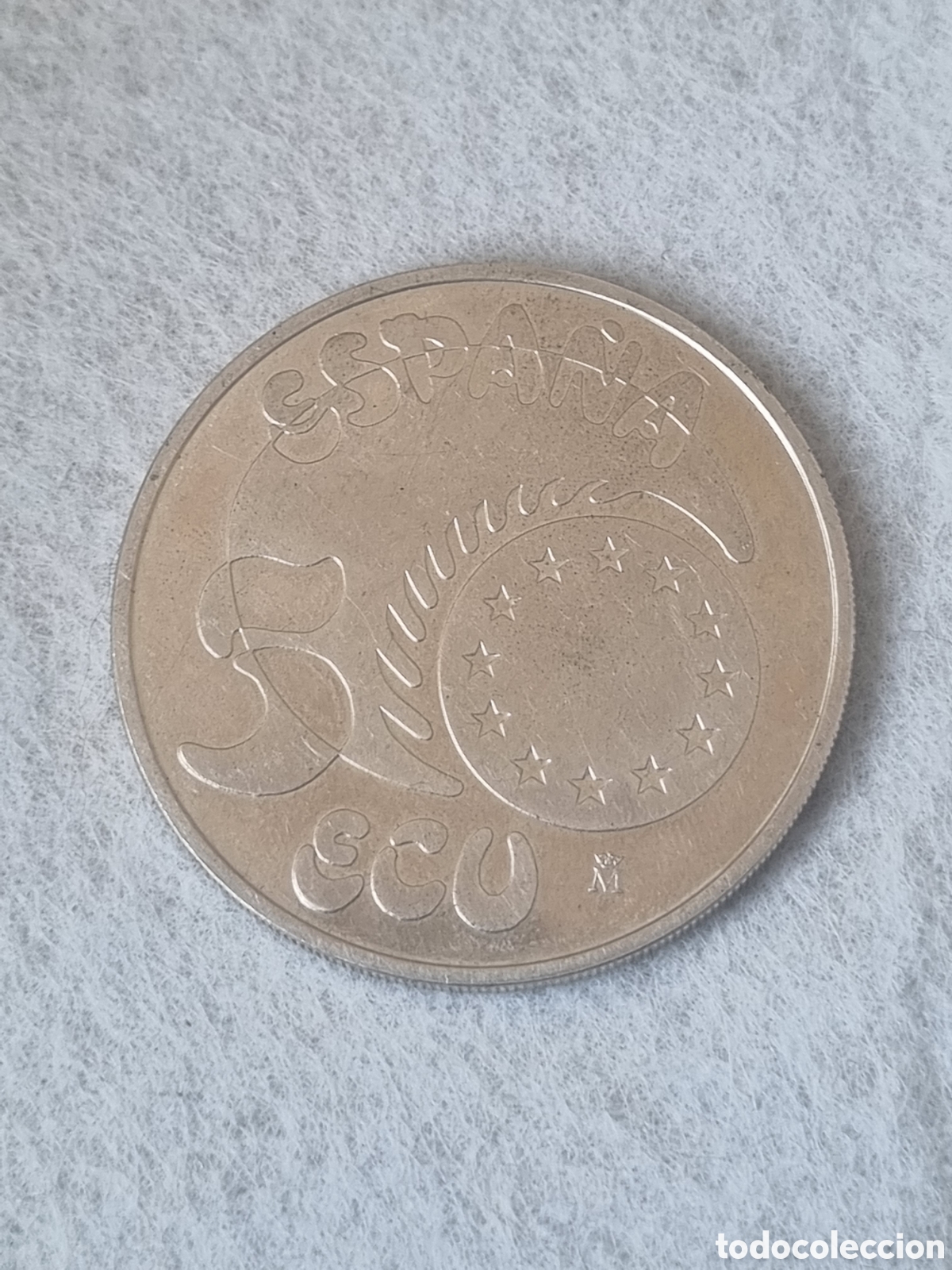 Euros: Moneda 5 ECU Espa&ntilde;a1989 carlos V Augusto Emperador
