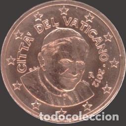 Euros: Vatican 5 cent 2012 Uncirculated UNC
