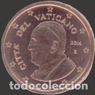 Euros: Vatican 1 cent 2014 Uncirculated UNC