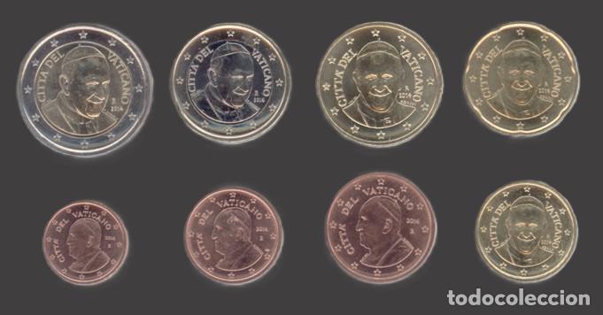 Euros: Vatican all 8 coins 2014 Uncirculated UNC