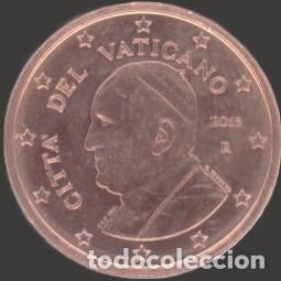 Euros: Vatican 5 cent 2015 Uncirculated UNC