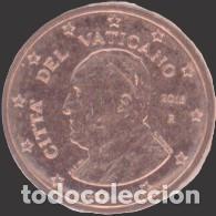 Euros: Vatican 1 cent 2016 Uncirculated UNC