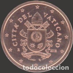 Euros: Vatican 5 cent 2018 Uncirculated UNC