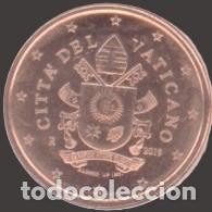 Euros: Vatican 1 cent 2019 Uncirculated UNC