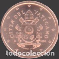 Euros: Vatican 1 cent 2020 Uncirculated UNC