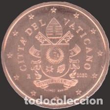 Euros: Vatican 2 cent 2020 Uncirculated UNC