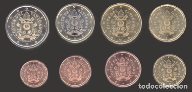 Euros: Vatican all 8 coins 2020 Uncirculated UNC