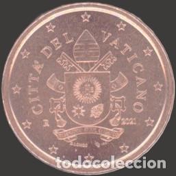 Euros: Vatican 5 cent 2021 Uncirculated UNC
