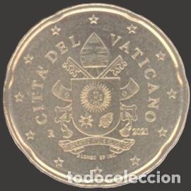 Euros: Vatican 20 cent 2021 Uncirculated UNC