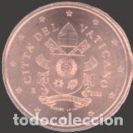 Euros: Vatican 1 cent 2022 Uncirculated UNC