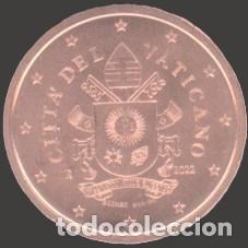 Euros: Vatican 2 cent 2022 Uncirculated UNC