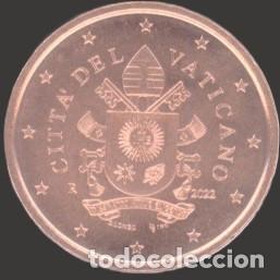 Euros: Vatican 5 cent 2022 Uncirculated UNC