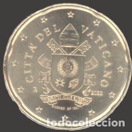 Euros: Vatican 20 cent 2022 Uncirculated UNC