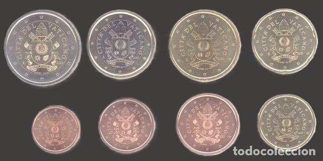 Euros: Vatican all 8 coins 2023 Uncirculated UNC