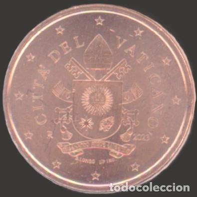 Euros: Vatican 1 cent 2023 Uncirculated UNC
