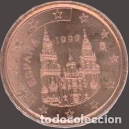 Euros: Spain 5 Cent 1999 Uncirculated UNC - Foto 1