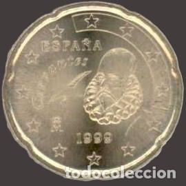 Euros: Spain 20 Cent 1999 Uncirculated UNC - Foto 1