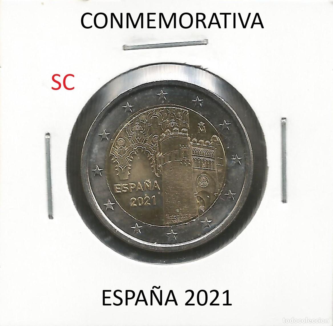 Euros: ESPA&Ntilde;A 2021 - CONMEMORATIVA TOLEDO - KM 1513 - SIN CIRCULAR