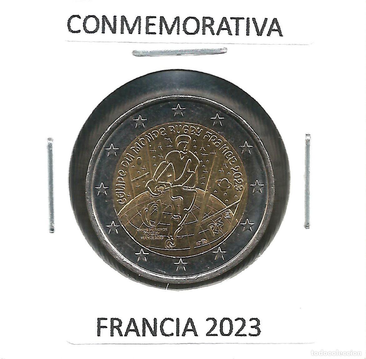 Euros: FRANCIA 2023 - CONMEMORATIVA RUGBY - KM 3226 - CIRCULADA EBC