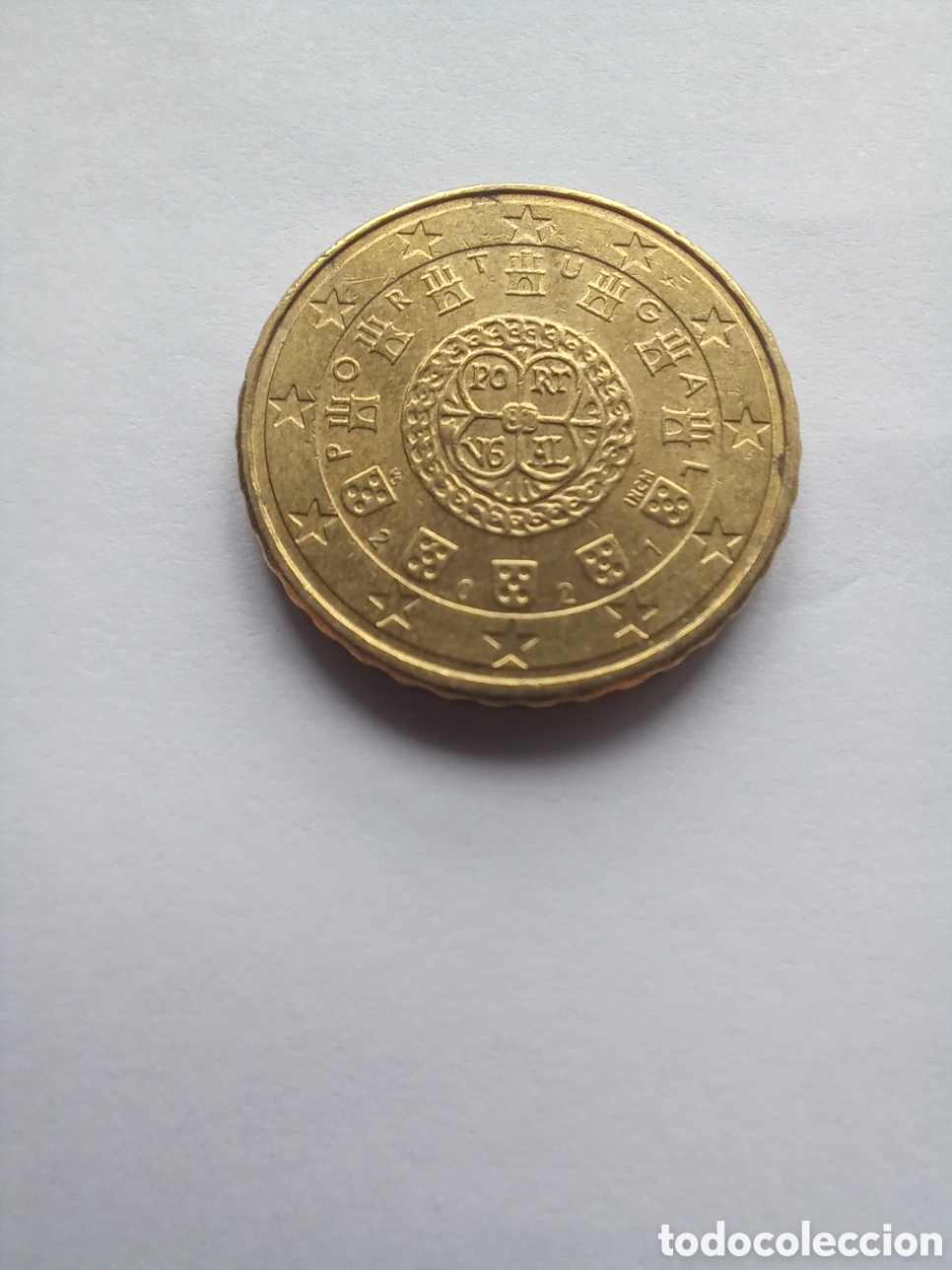 Euros: MONEDA 10 C&Eacute;NTIMOS DE EURO PORTUGAL - A&Ntilde;O 2021 (ANAGRAMA REAL)