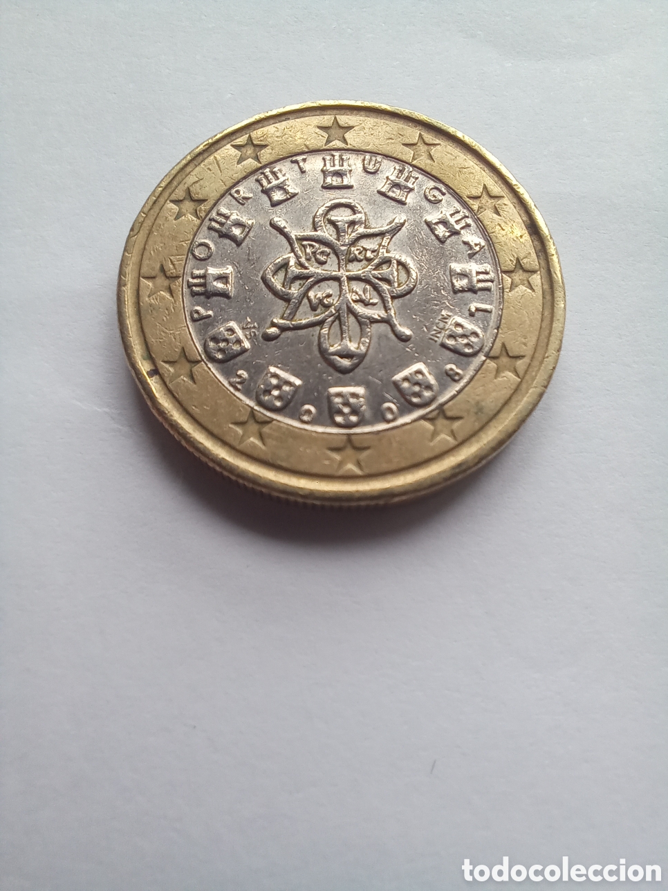 Euros: MONEDA 1 EURO PORTUGAL - A&Ntilde;O 2008 (ANAGRAMA REAL)