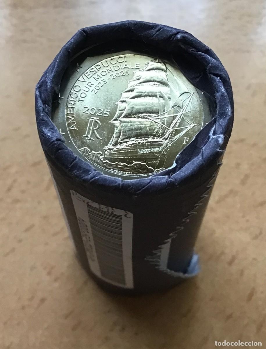 Euros: 2 euros conmemorativos de Italia. Americo Vespuccio. A&ntilde;o 2025. Sin circular