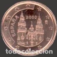 Euros: Spain 1 Cent 2000 Uncirculated UNC - Foto 1