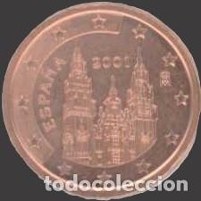 Euros: Spain 2 Cent 2001 Uncirculated UNC - Foto 1