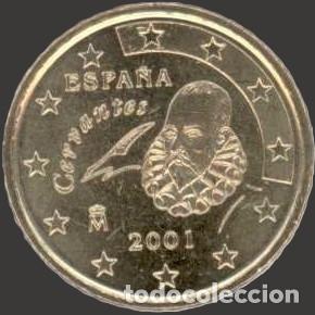 Euros: Spain 50 Cent 2001 Uncirculated UNC - Foto 1