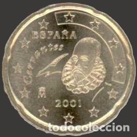 Euros: Spain 20 Cent 2001 Uncirculated UNC - Foto 1