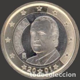 Euros: Spain 1 Euro 2001 Uncirculated UNC - Foto 1