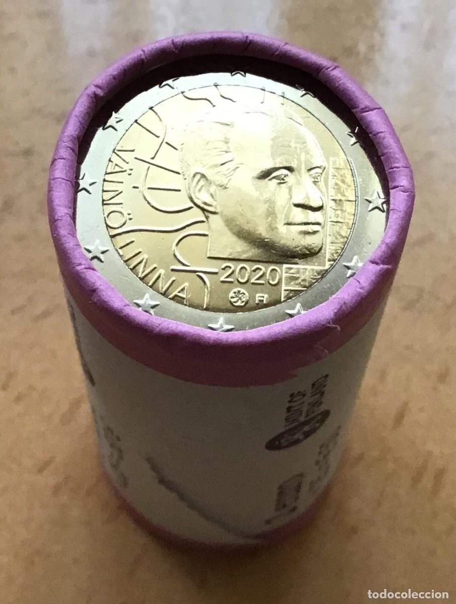 Euros: 2 euros conmemorativos de Finlandia. Vaino Linna. A&ntilde;o 2020. Sin circular