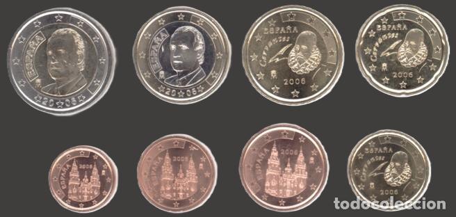 Euros: Spain all 8 coins 2006 Uncirculated UNC