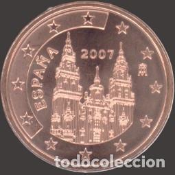 Euros: Spain 5 Cent 2007 Uncirculated UNC - Foto 1