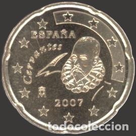 Euros: Spain 20 Cent 2007 Uncirculated UNC - Foto 1