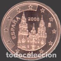Euros: Spain 1 Cent 2008 Uncirculated UNC - Foto 1