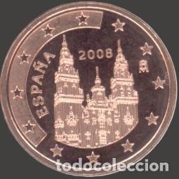 Euros: Spain 5 Cent 2008 Uncirculated UNC - Foto 1