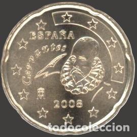 Euros: Spain 20 Cent 2008 Uncirculated UNC - Foto 1