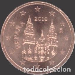 Euros: Spain 5 Cent 2010 Uncirculated UNC - Foto 1
