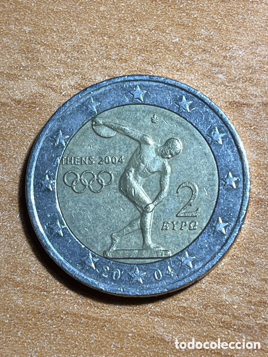 Euros: 2 euros 2004 Atenas Grecia | Moneda Conmemorativa