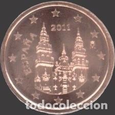 Euros: Spain 2 Cent 2011 Uncirculated UNC - Foto 1