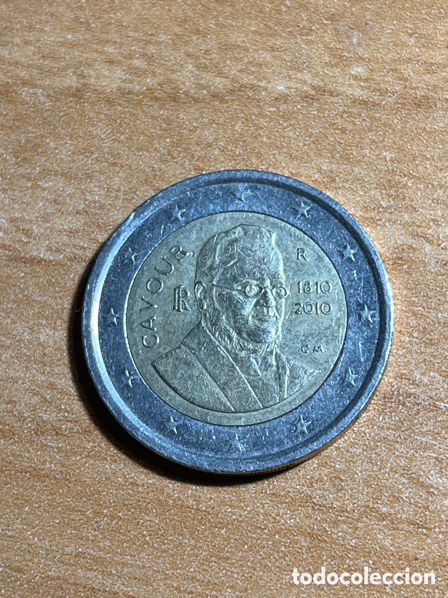 Euros: 2 euros Cavour 2010 Italia | Moneda Conmemorativa