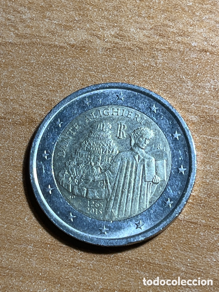 Euros: 2 euros Dante 2015 Italia | Moneda Conmemorativa