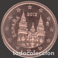 Euros: Spain 2 Cent 2012 Uncirculated UNC - Foto 1