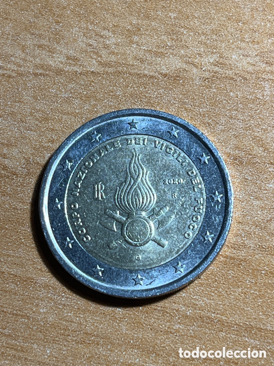 Euros: 2 euros 2020 Bomberos Italia | Moneda Conmemorativa