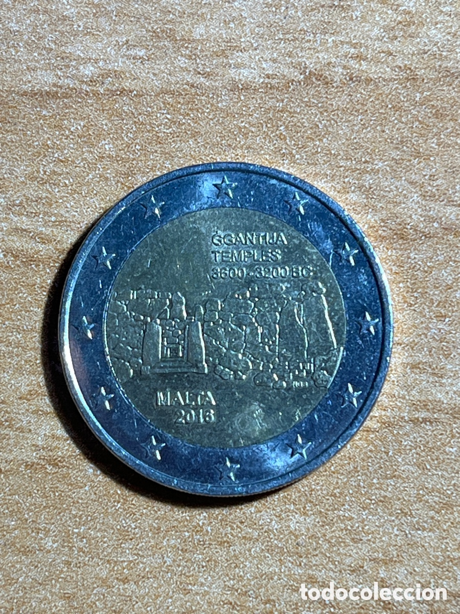 Euros: Moneda 2 euros euro Templos de GGANTIJA conmemorativa | 2016