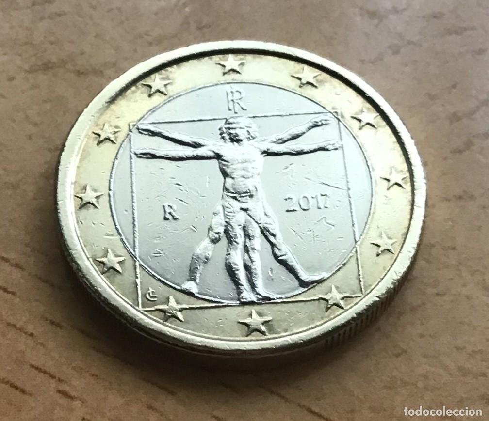 Euros: 1 euro de Italia. A&ntilde;o 2017