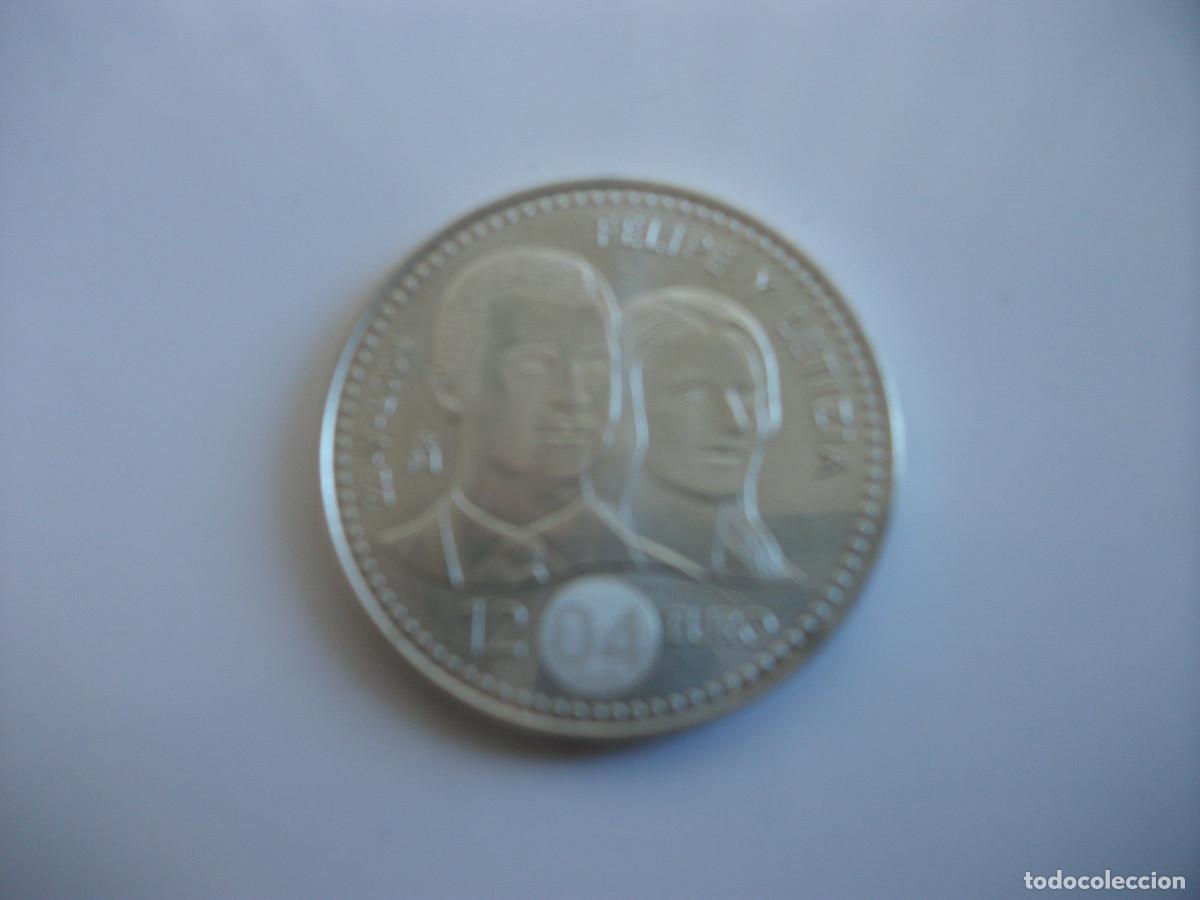 Euros: Moneda de Espa&ntilde;a 12 euros del 2004 de plata Emisi&oacute;n conmemorativa Boda del Pr&iacute;ncipe Felipe y Letiz